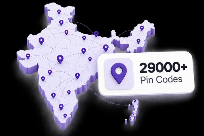 29,000+ PIN codes